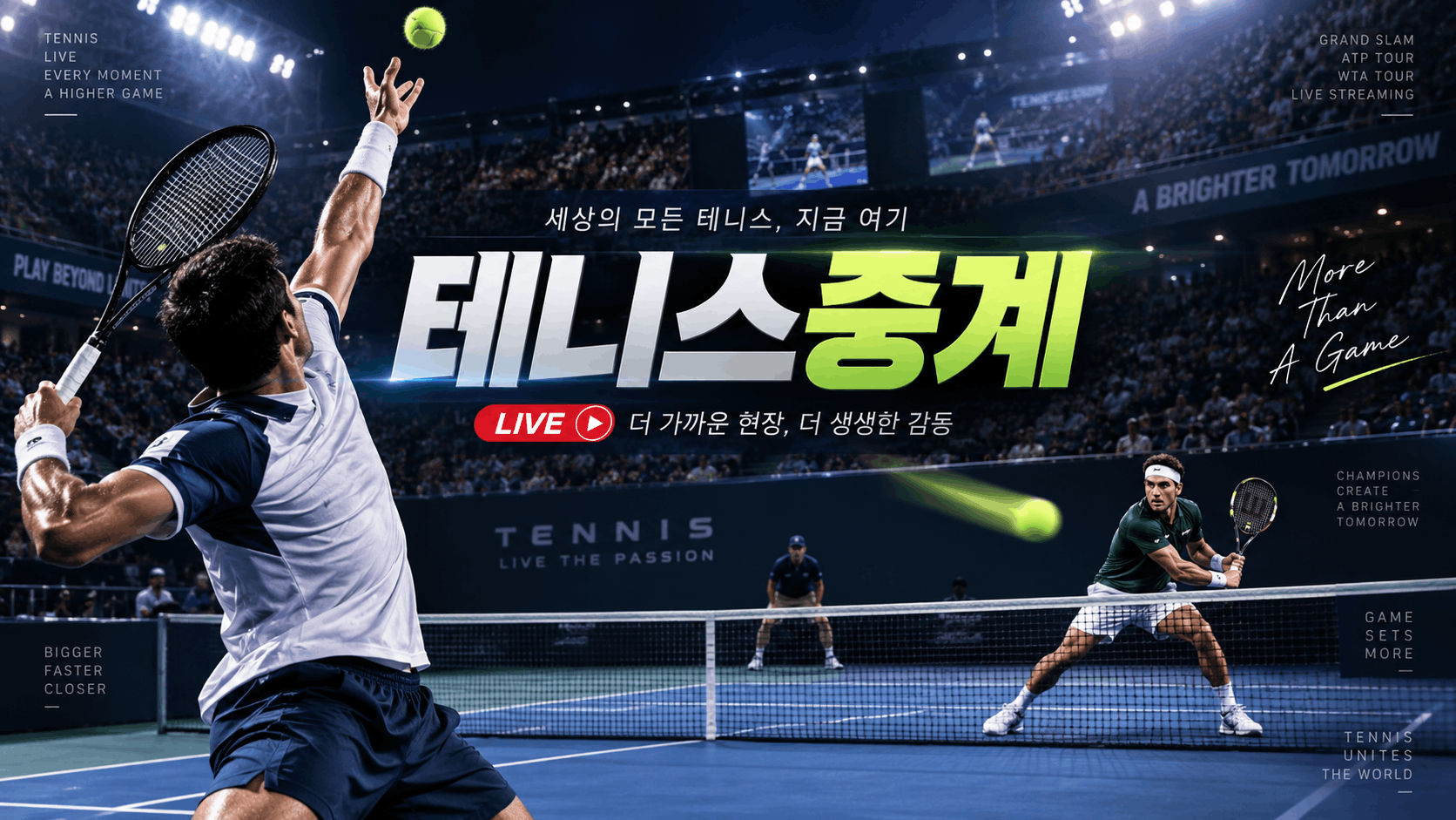 테니스 경기일정과 ATP WTA 경기시간 안내
